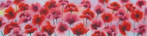 Florals Mixed Poppies Red & Pink