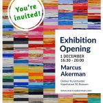Invitation Expo Opening Marcus Akerman Dekker