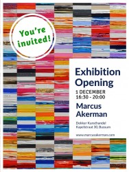 Invitation Expo Opening Marcus Akerman Dekker